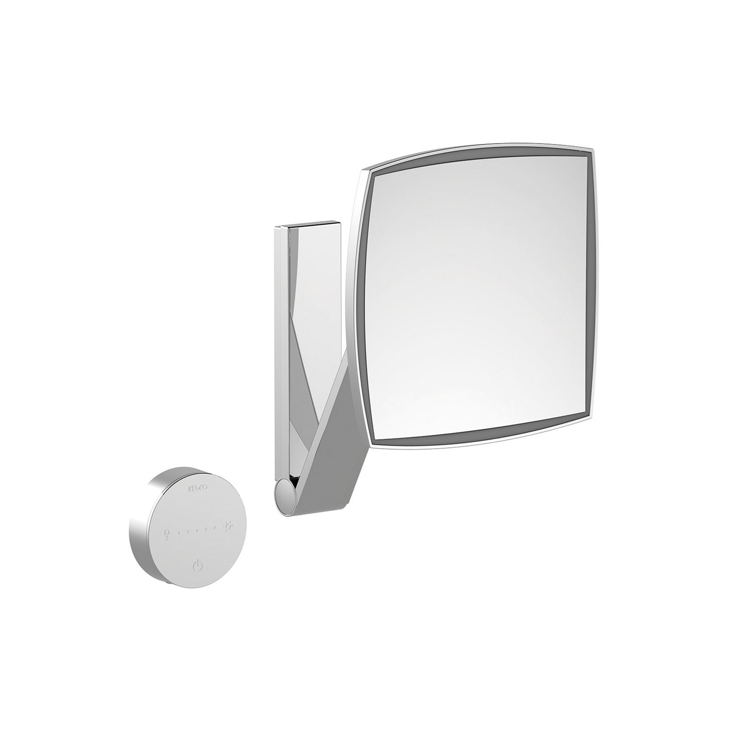 Keuco Cosmetic mirror with glass control panel - 200 x 311mm