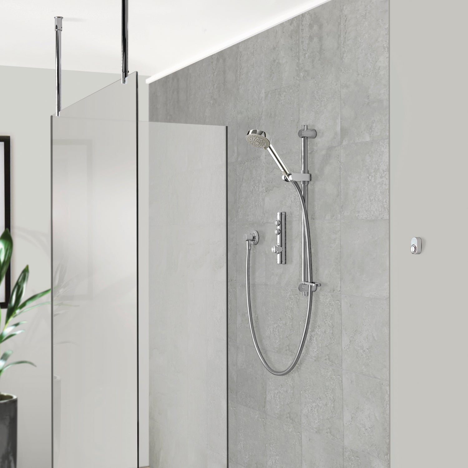 Aqualisa Isystem Smart Shower - Concealed With Adjustable Head