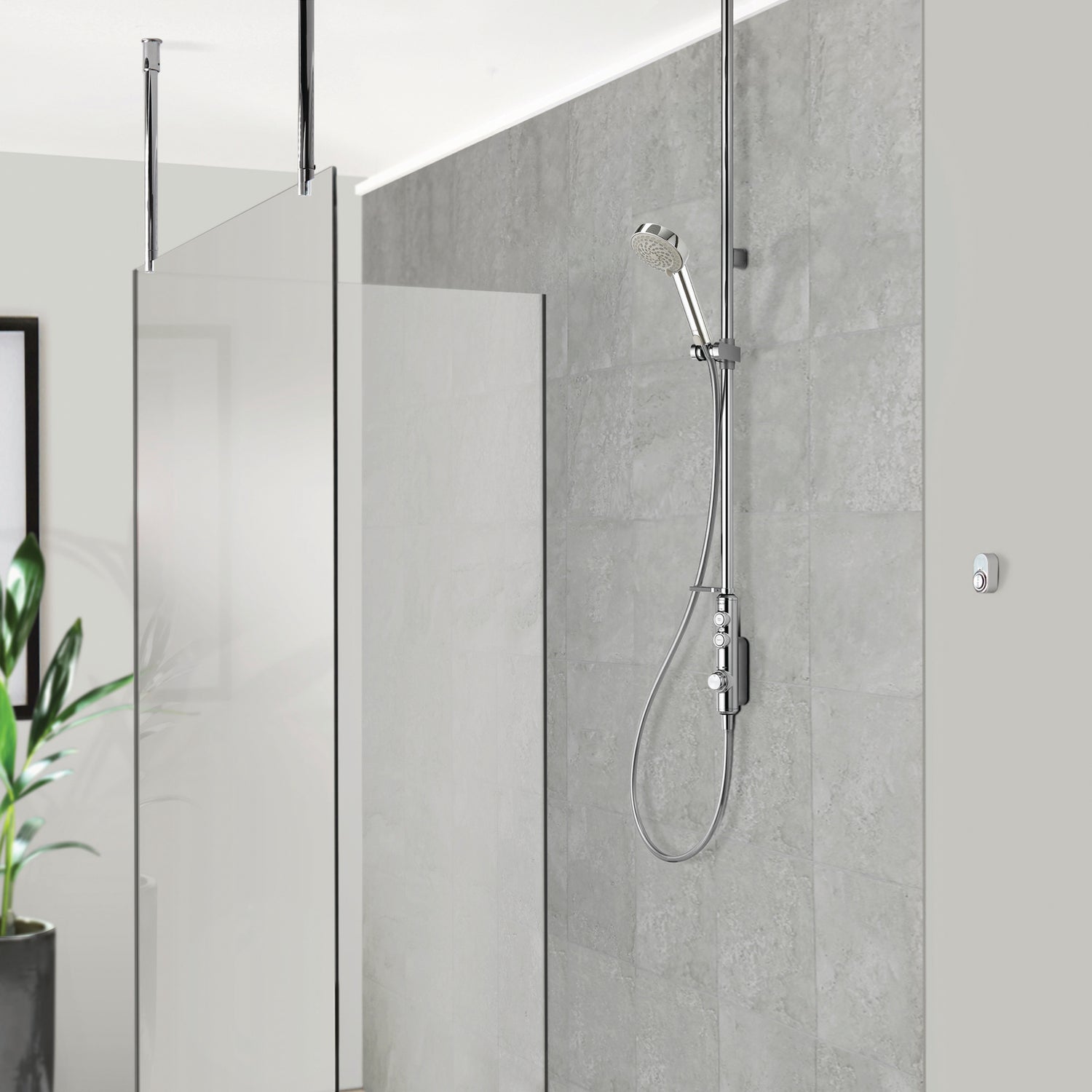 Aqualisa Isystem Smart Shower - Exposed With Adjustable Head