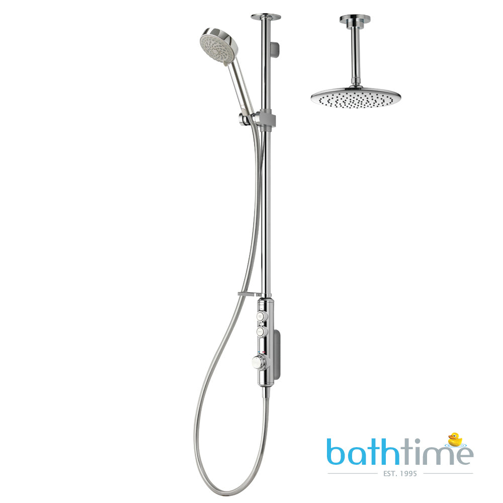 Aqualisa Isystem Smart Shower - Exposed With Adjustable &amp; Ceiling Fixed Head EV.DVFC.21