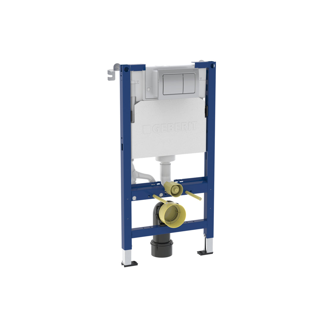 Geberit Duofix 98cm WC Frame with Alpha Concealed Cistern for Wall-hung WC incl Flush Plate