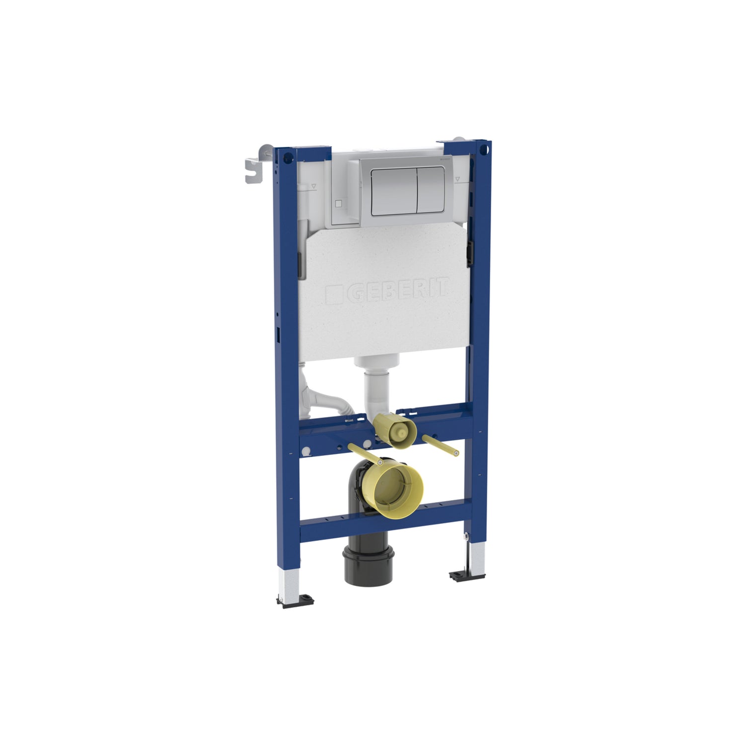 Geberit Duofix 98cm WC Frame with Alpha Concealed Cistern for Wall-hung WC incl Flush Plate