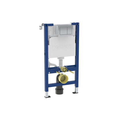 Geberit Duofix 98cm WC Frame with Alpha Concealed Cistern for Wall-hung WC incl Flush Plate