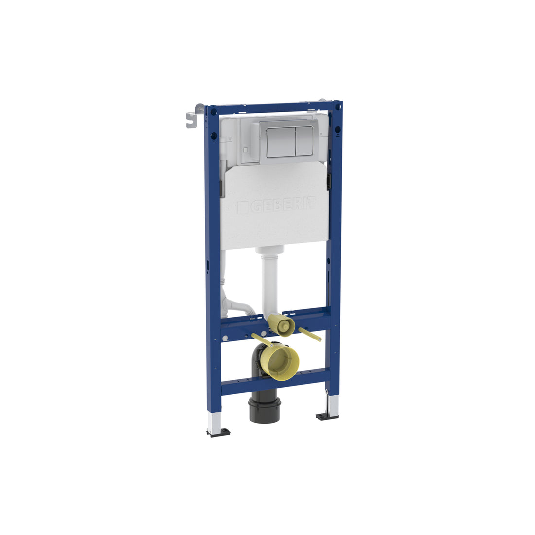 Geberit Duofix 112cm WC Frame with Alpha Concealed Cistern for Wall-hung WC incl Flush Plate