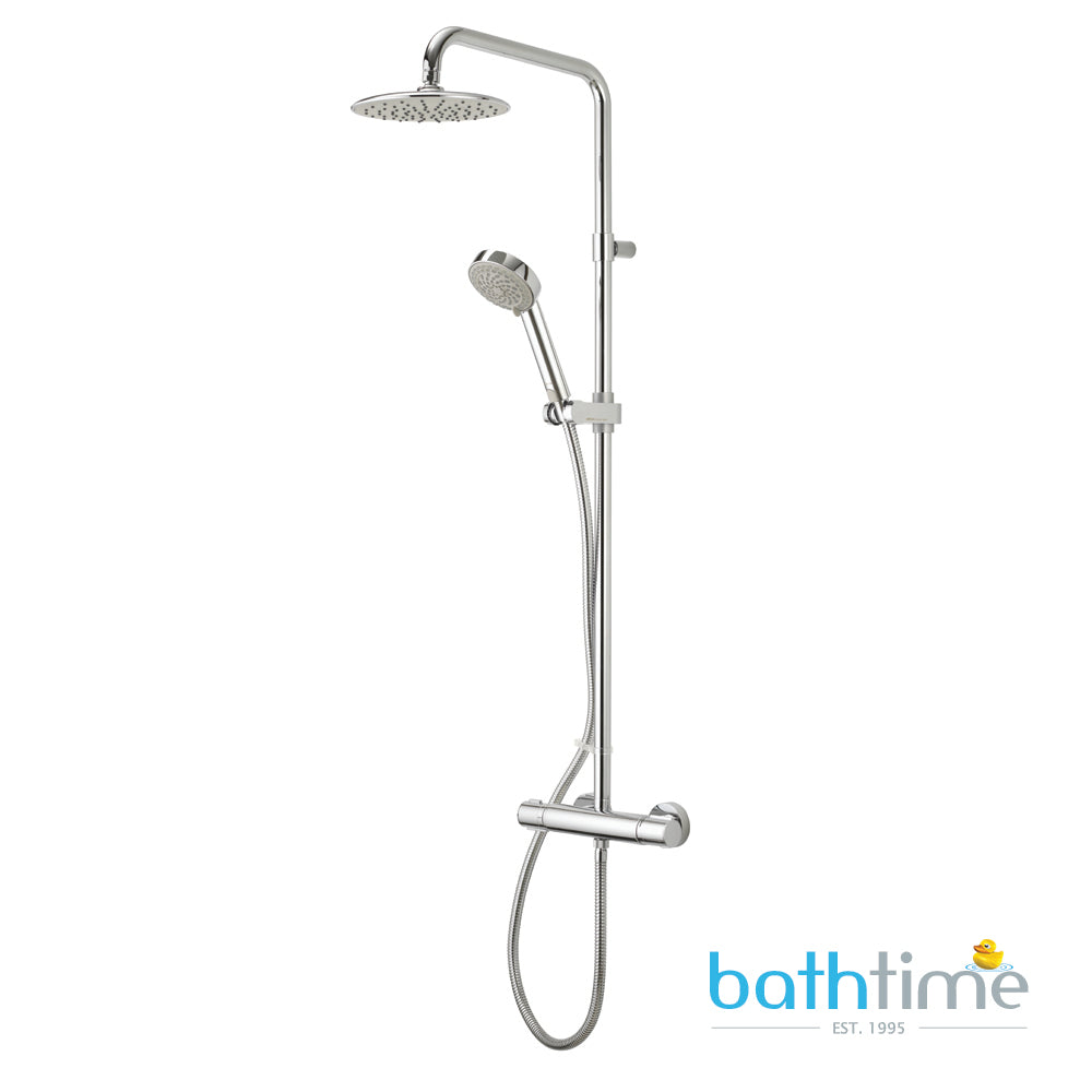 Aqualisa Midas 110 Shower Column - Exposed With Adjustable And Fixed Head MD110SC
