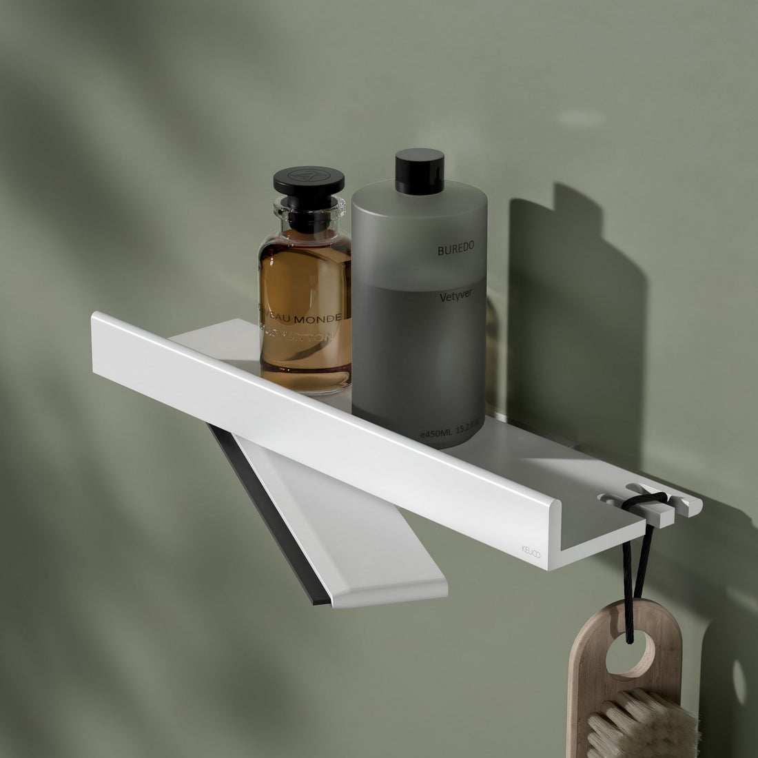 Keuco Collection REVA Shower Shelf with Wiper