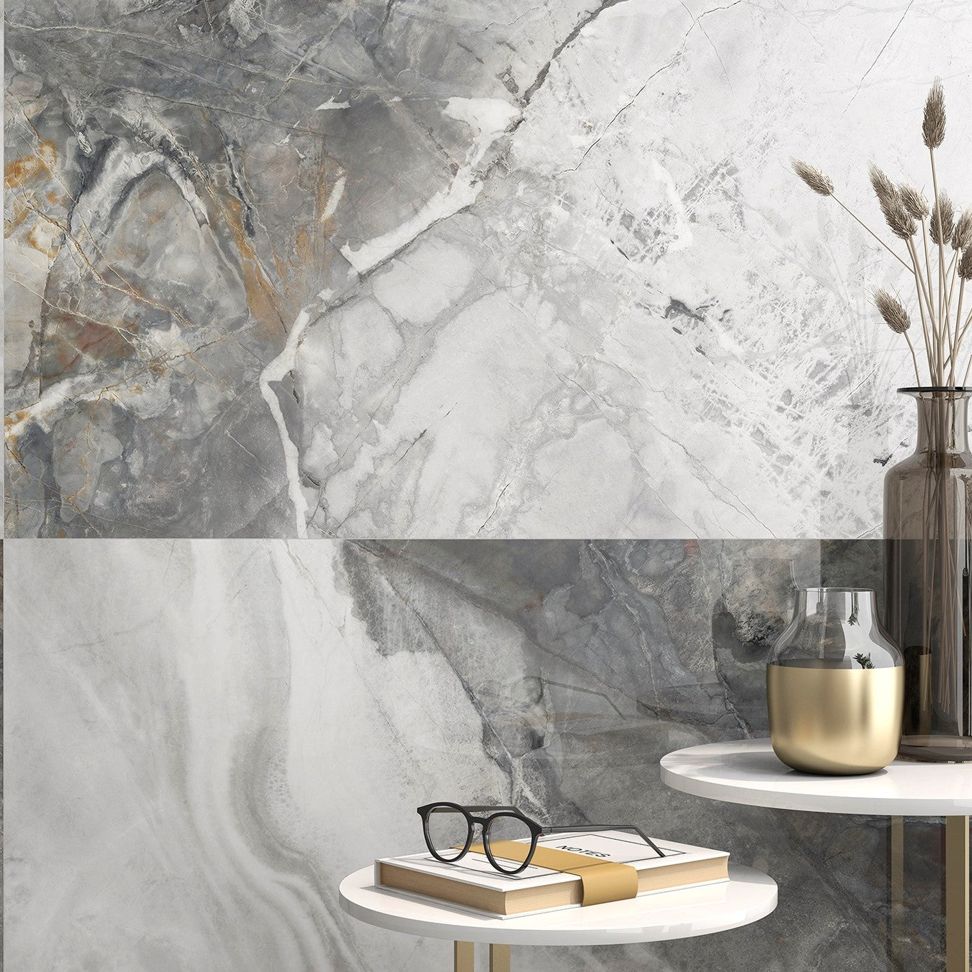 Vistero Grey Wall &amp; Floor Tile - 60 x 120cm