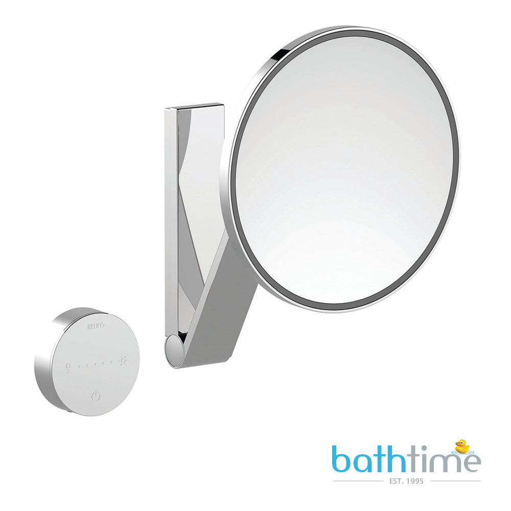Keuco Cosmetic Mirror with Glass Control Panel - 212mm