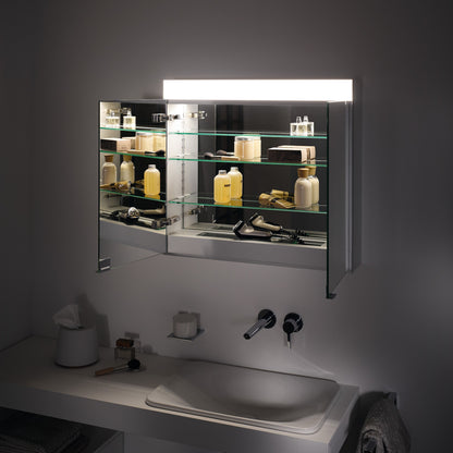 Keuco Edition 400 Mirror Cabinet - Wall-Mounted with Heated Doors