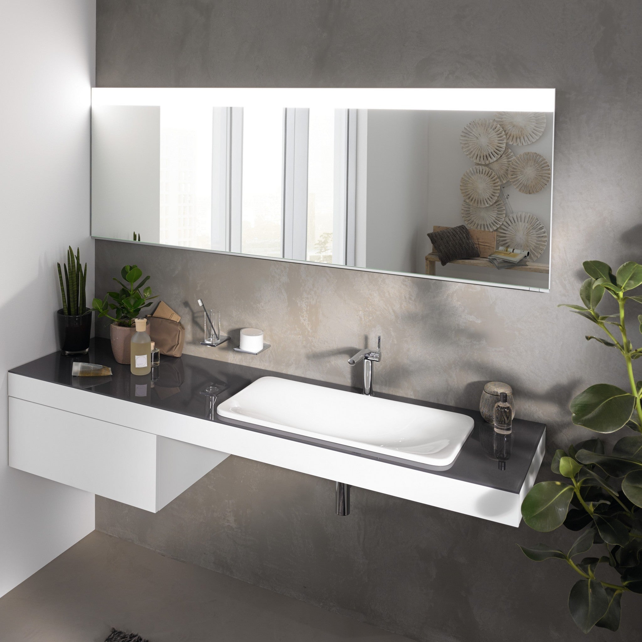 Keuco Edition 400 Mirror Cabinet - Recessed with Heated Doors