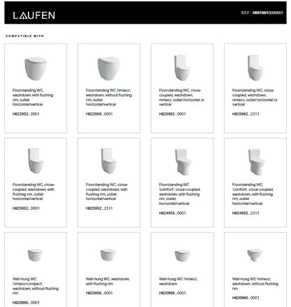Laufen Pro Slim Soft-Close Toilet Seat &amp; Cover - Removable