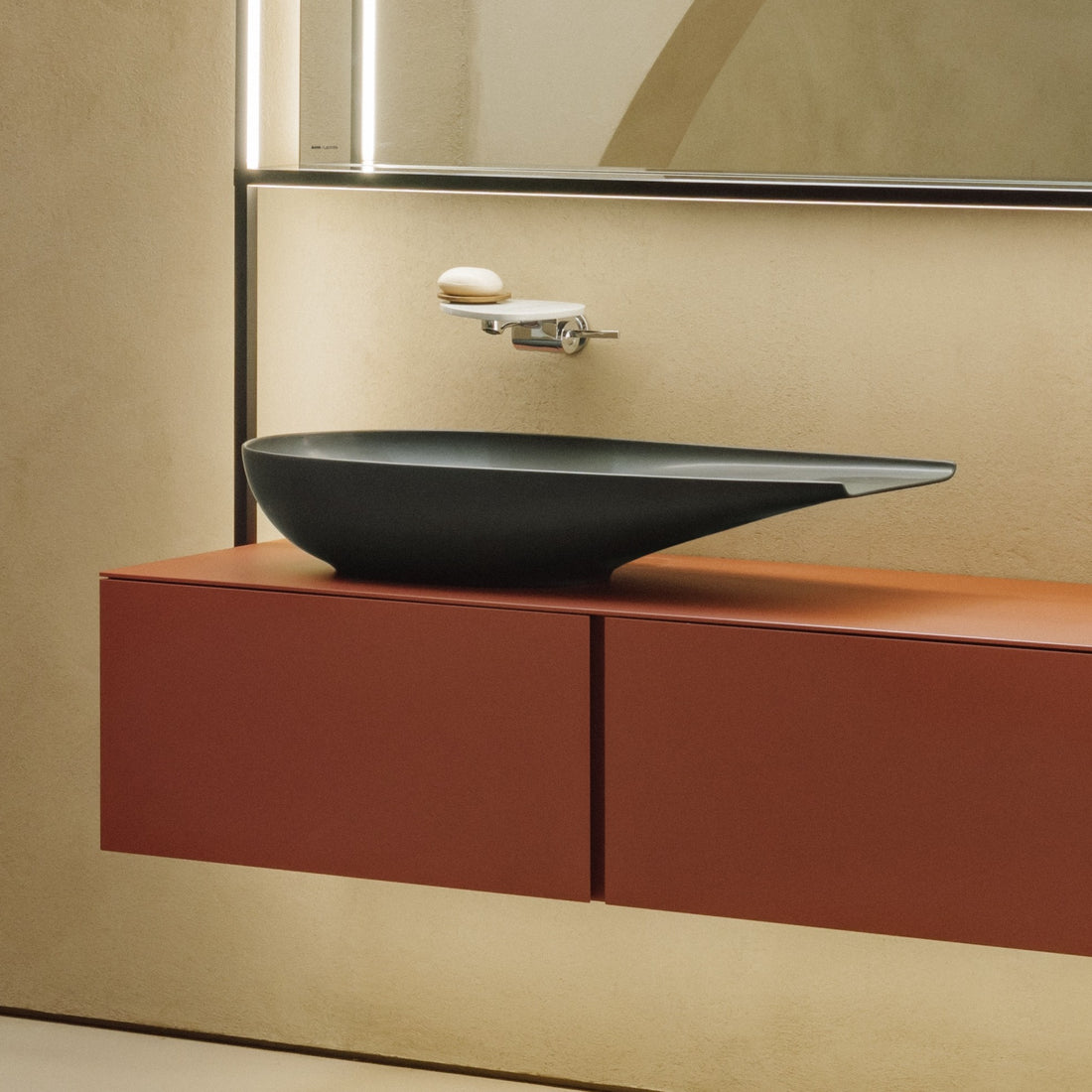 Laufen Ilbagnoalessi SaphirKeramik Bowl Washbasin - 1000 x 380 x 170mm