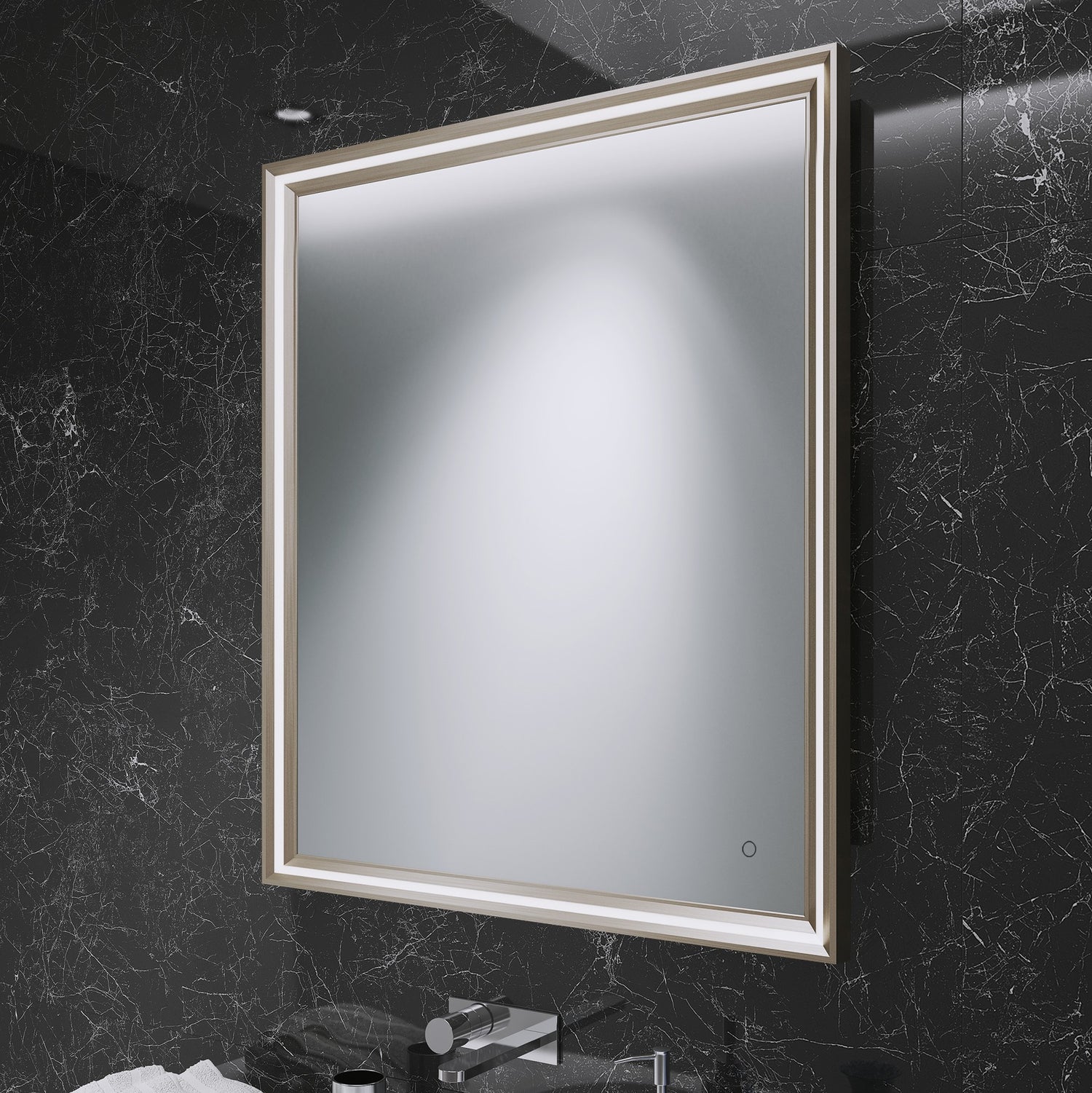 Origins Living Lexington Mirror 75 Brushed Bronze - 75x90cm