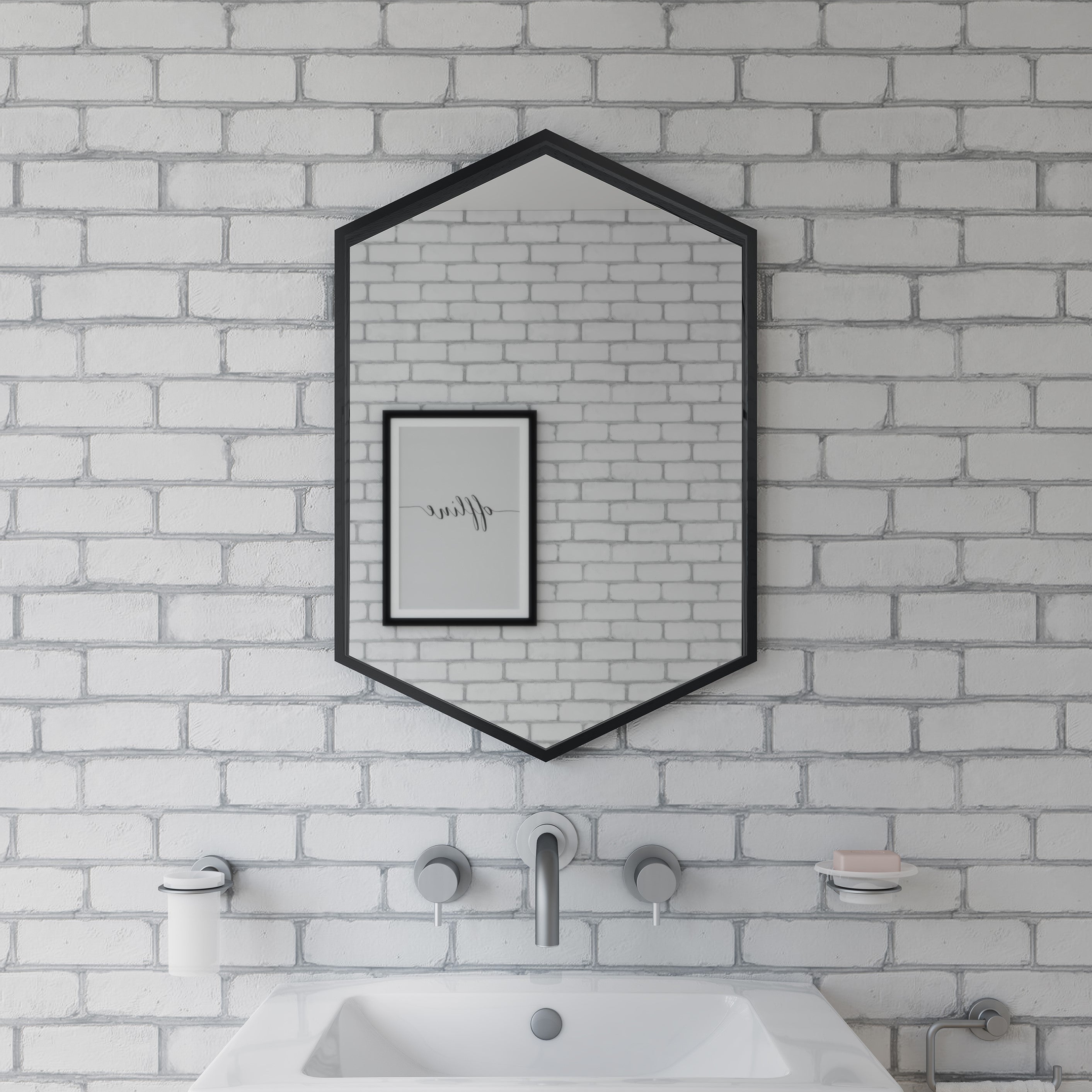 Origins Living Docklands Hexagonal Mirror - 50x75cm