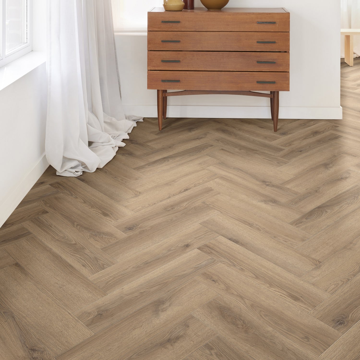 Kompact KlickFloor - Herringbone Cherry Oak (0.8M2)