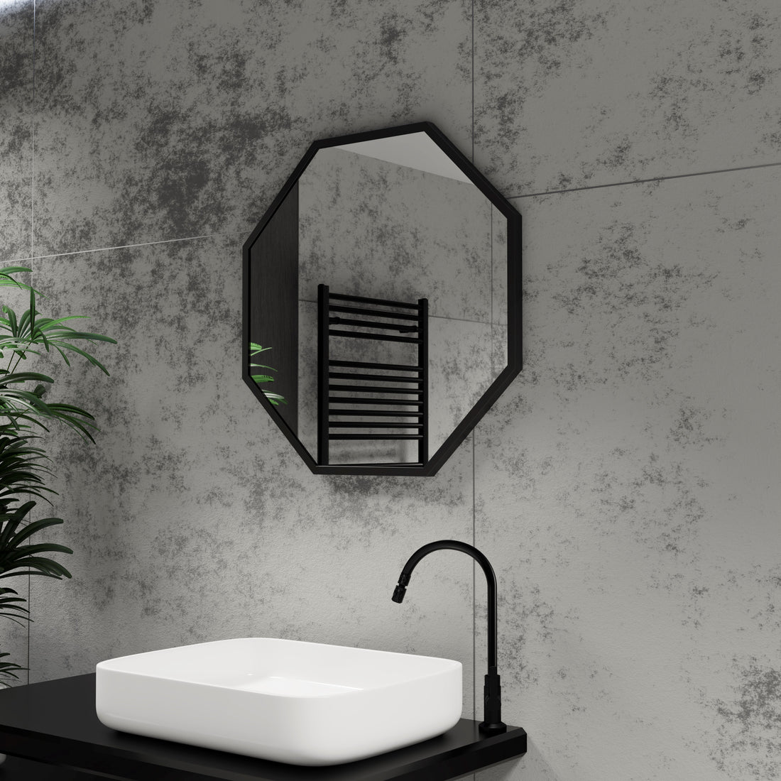 Origins Living Docklands Octagon Mirror 60