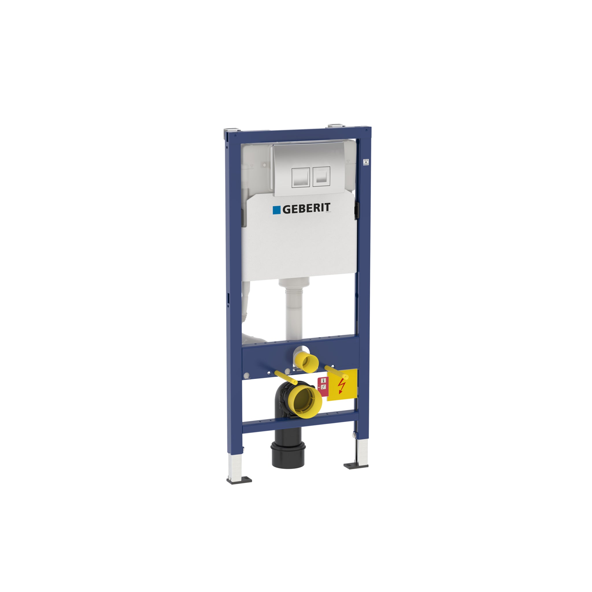 Geberit Delta 30 WC Frame &amp; Flush Plate Pack
