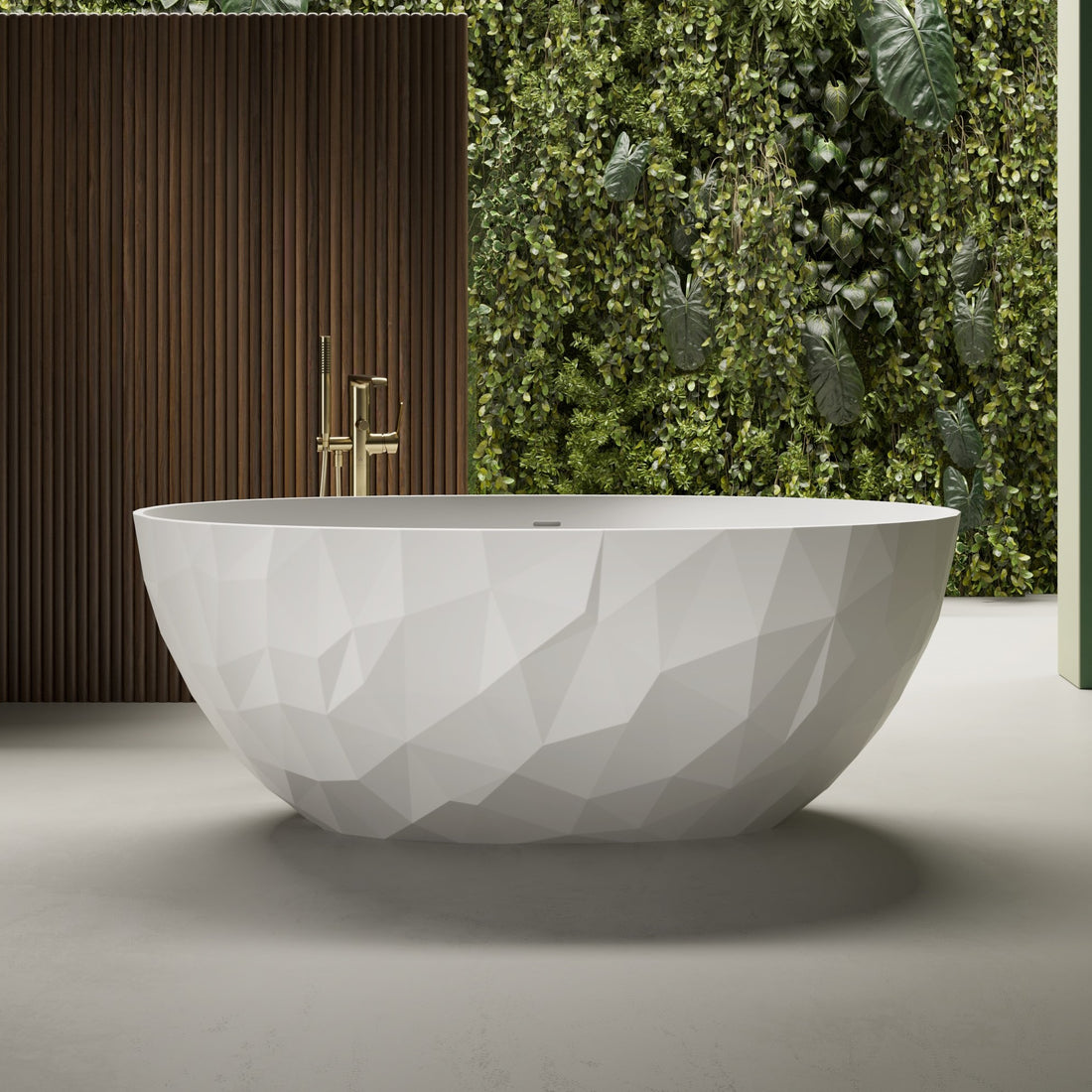 Adamsez Geo Freestanding Bath - White