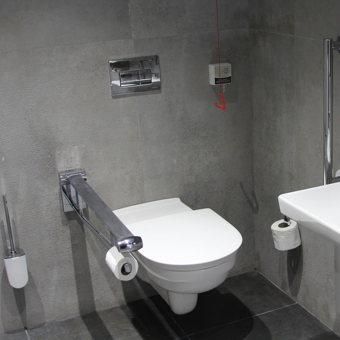 Keuco Plan Care Drop down Supporting Rail for Washbasin - 650mm