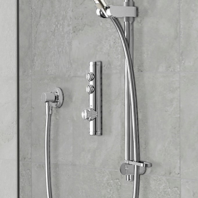Aqualisa Isystem Smart Shower - Concealed With Adjustable &amp; Ceiling Fixed Head