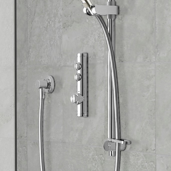 Aqualisa Isystem Smart Shower - Concealed With Adjustable &amp; Wall Fixed Head