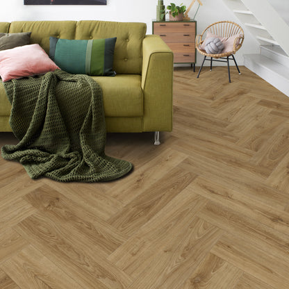 Kompact KlickFloor - Herringbone Quercus Honey Oak (0.8M2)