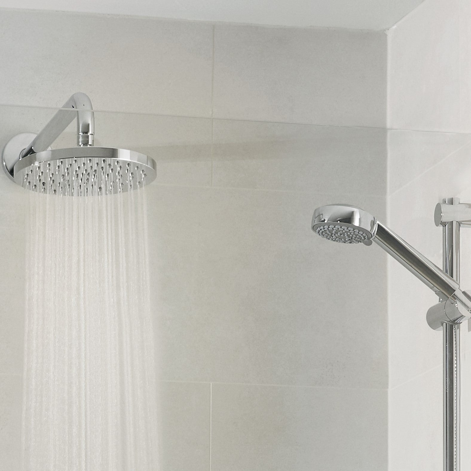 Aqualisa Quartz Blue Smart Shower - Concealed With Adjustable &amp; Wall Fixed Head