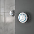 Aqualisa Quartz Classic Smart Shower Secondary Start/Stop Control - Dual Outlet against grey painted wall QZD.B3.DVDS.20