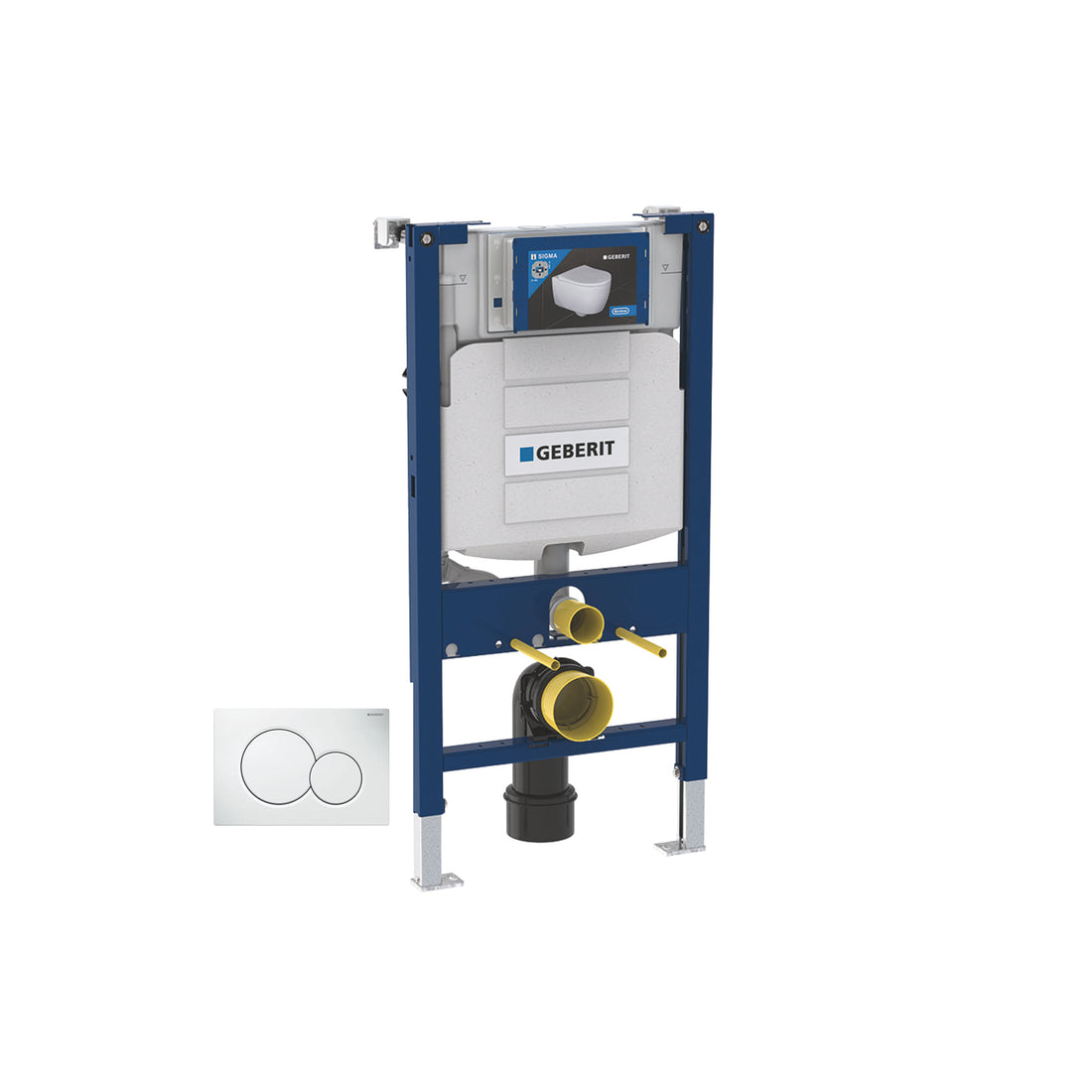 Geberit Duofix 98cm WC Frame with Sigma Cistern for Wall Hung WC