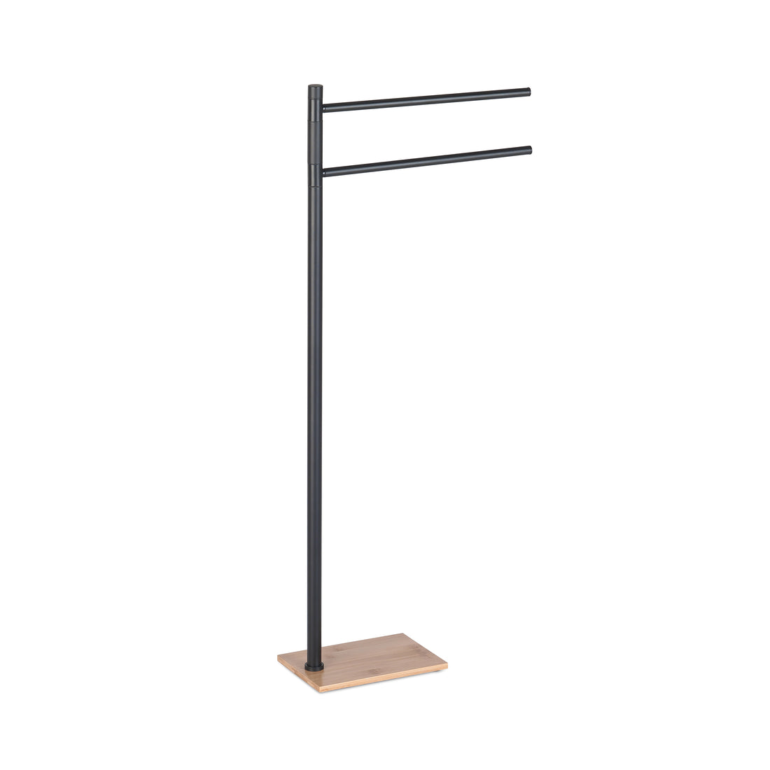Gedy Trilly Towel Stand - Black/Bamboo