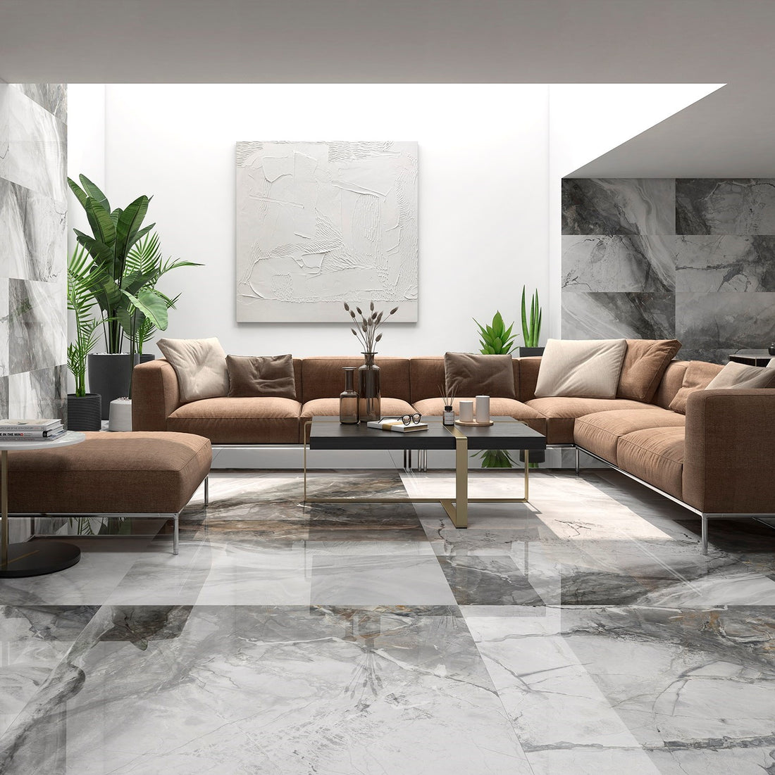 Vistero Grey Wall &amp; Floor Tile - 60 x 120cm
