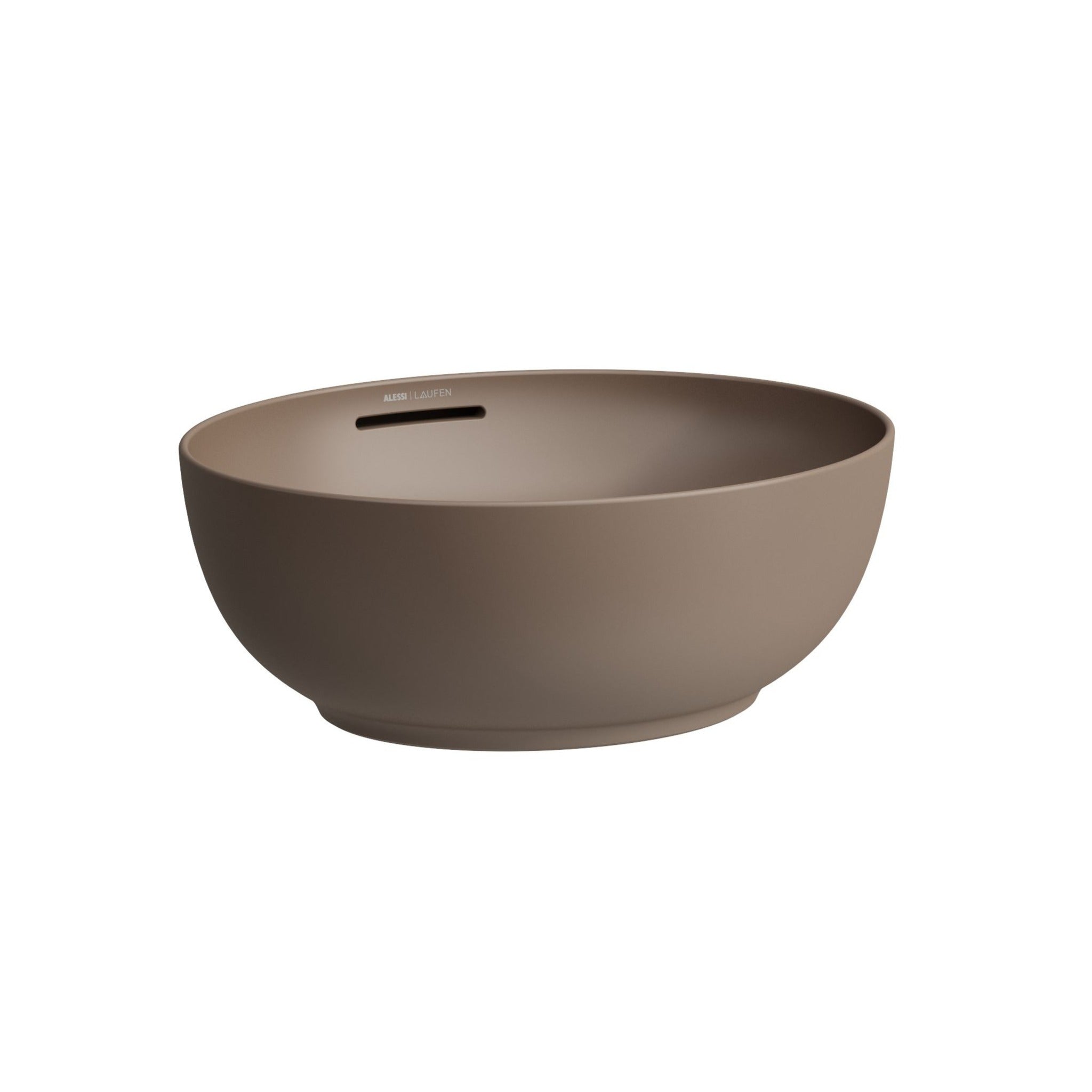 Laufen Ilbagnoalessi One 450 x 380 matt cafe countertop washbowl with overflow white background