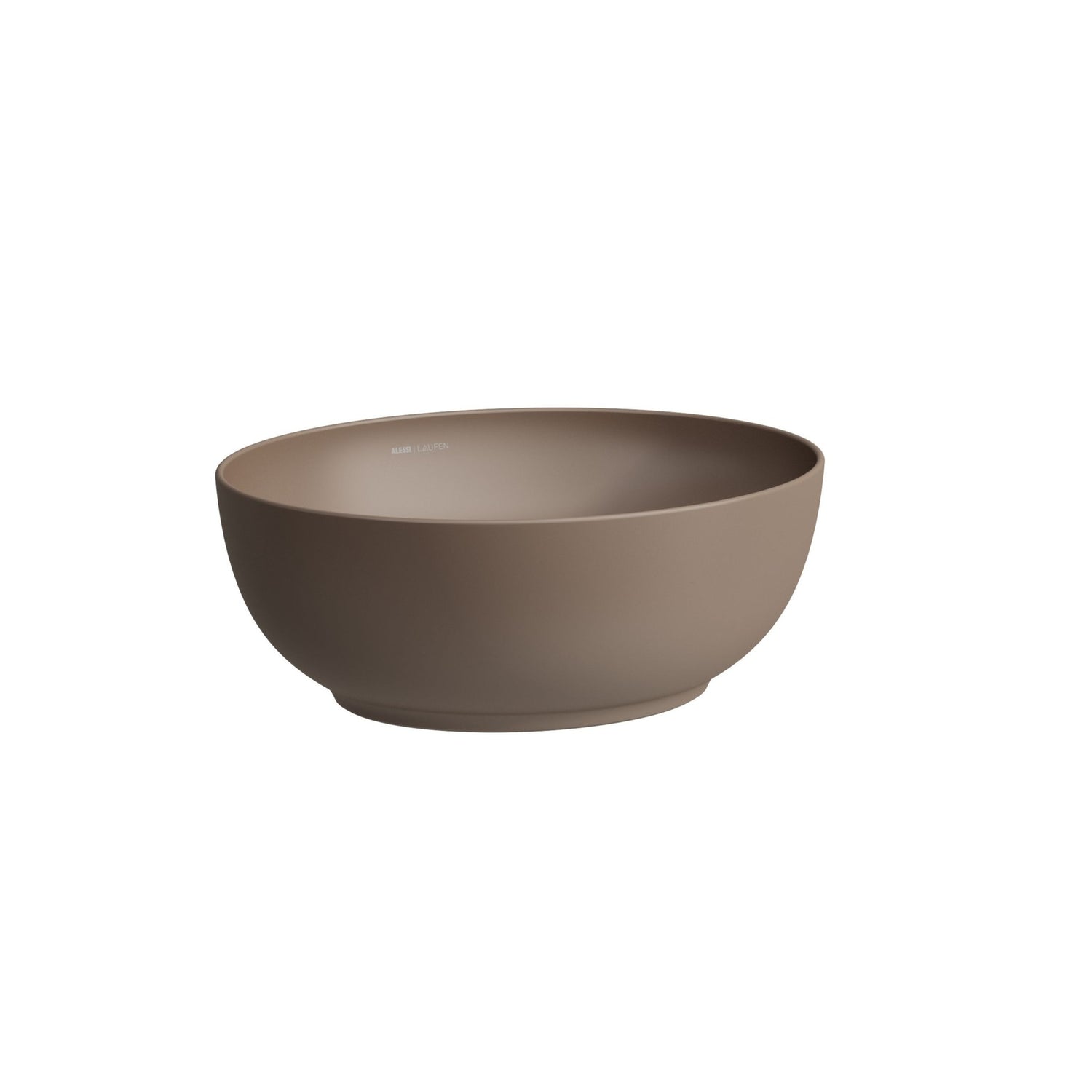 Laufen Ilbagnoalessi One 450 x 380 matt cafe countertop washbowl no overflow white background