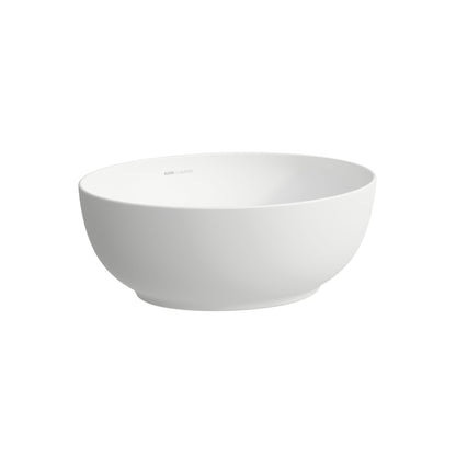 Laufen Ilbagnoalessi One 450 x 380 matt white countertop washbowl no overflow white background