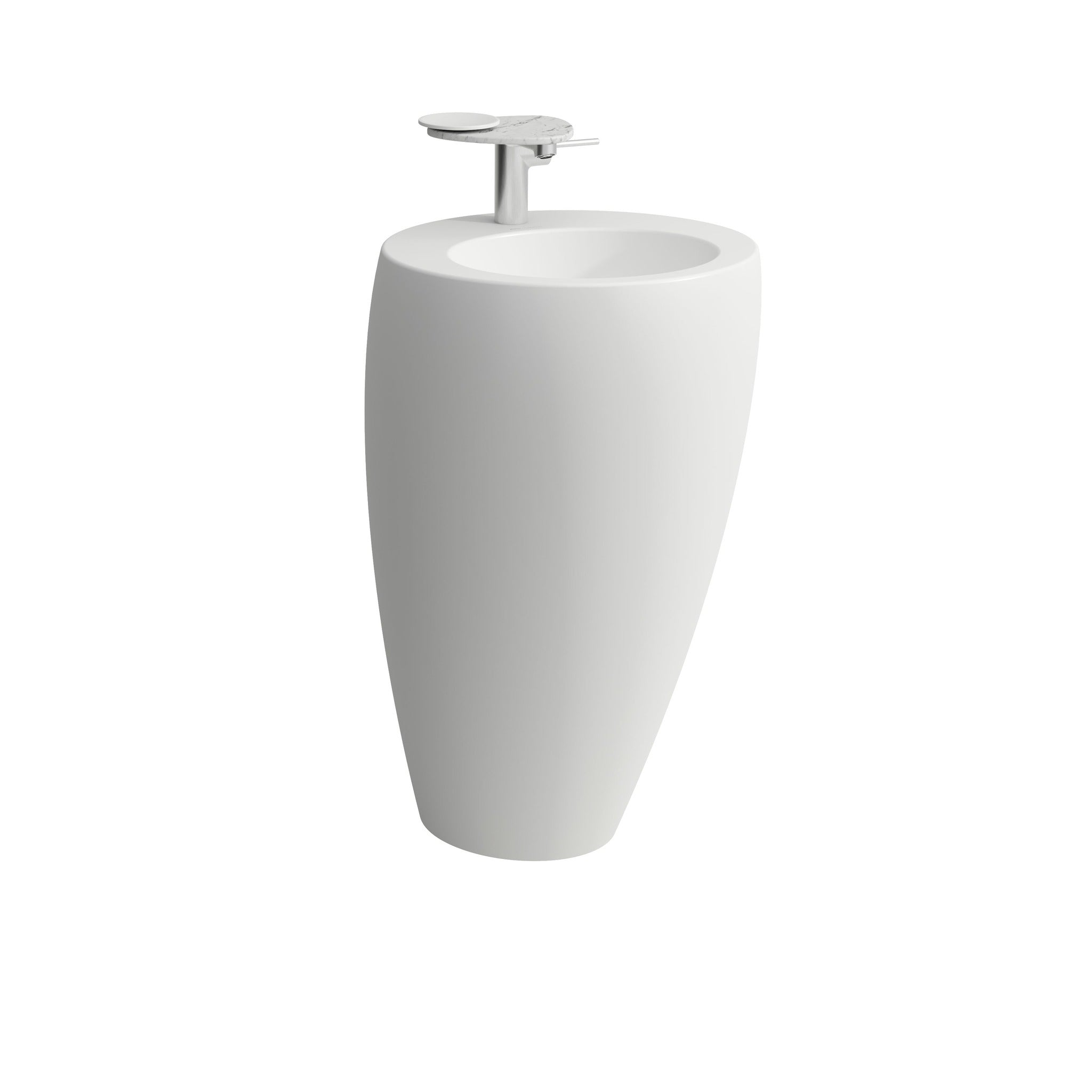 Laufen Ilbagnoalessi matt white Freestanding Washbasin white background