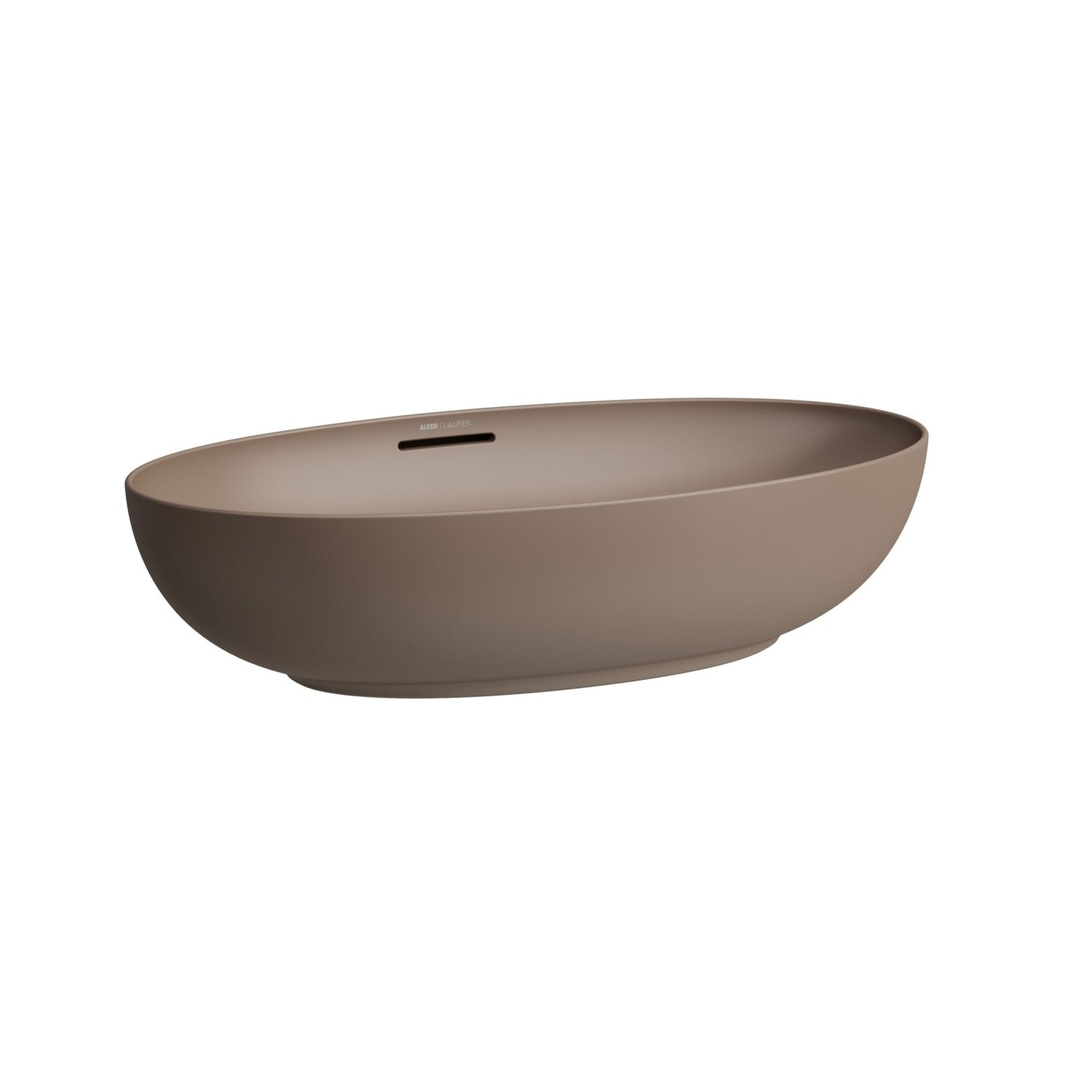 Laufen Ilbagnoalessi One 700 x 380 matt cafe countertop washbowl with overflow white background