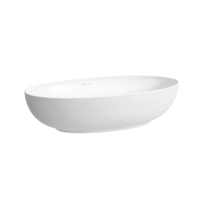 Laufen Ilbagnoalessi One 700 x 380 white countertop washbowl no overflow white background