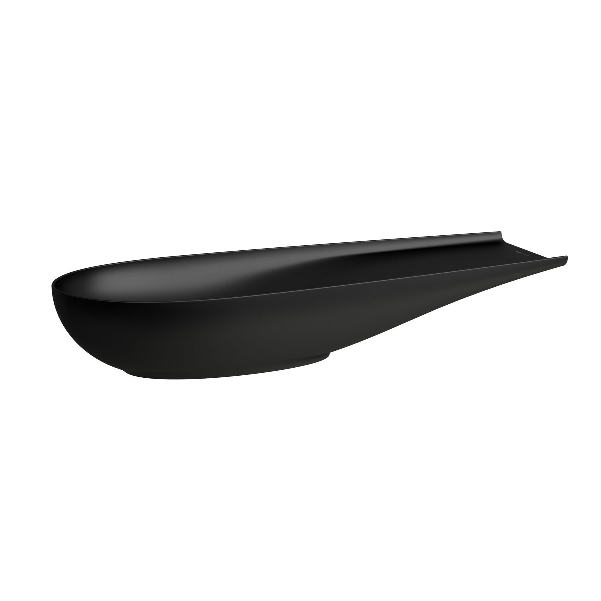 Laufen Ilbagnoalessi One matt black Saphirkeramik bowl washbasin 1000x380 white background