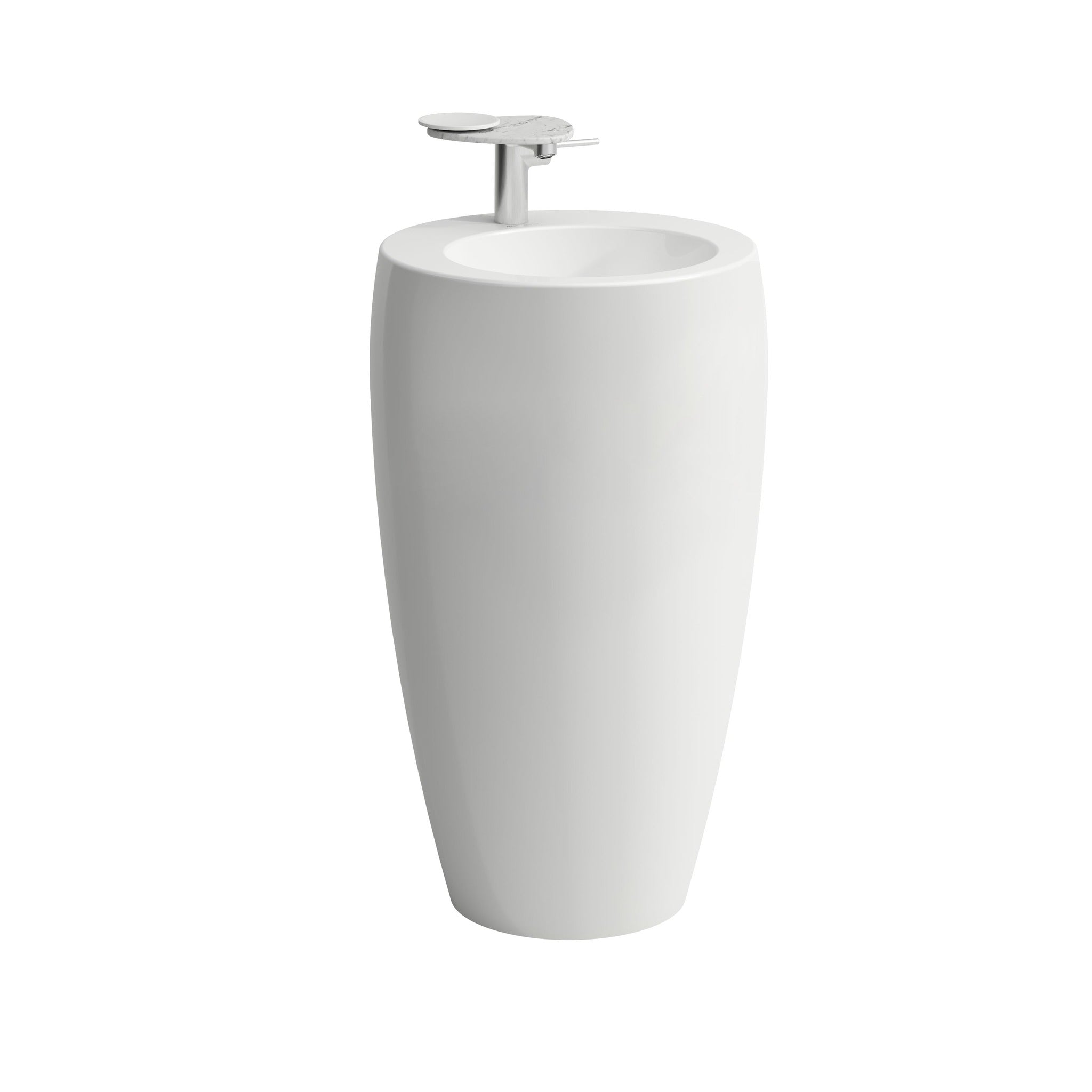 Laufen Ilbagnoalessi white Freestanding Washbasin white background