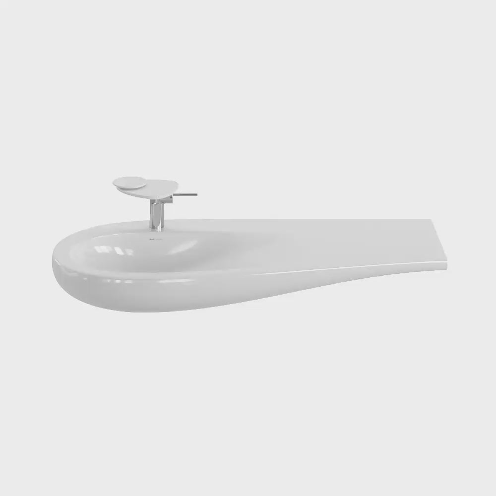 Product video Laufen Ilbagnoalessi one 1200 left hand basin white background