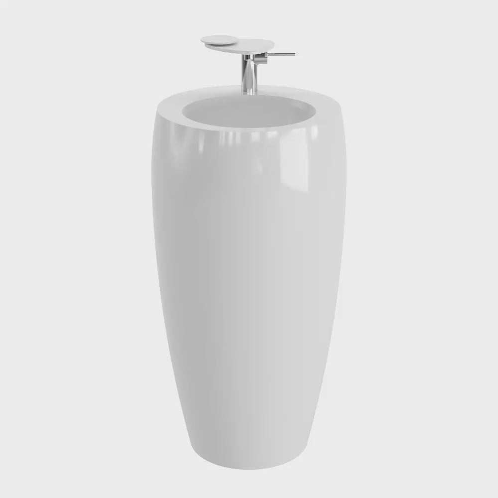 Product video Laufen Ilbagnoalessi white Freestanding Washbasin white background