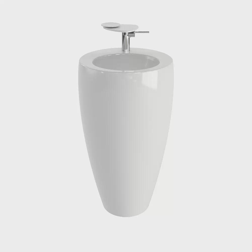 Laufen Ilbagnoalessi Freestanding Washbasin with mounting set