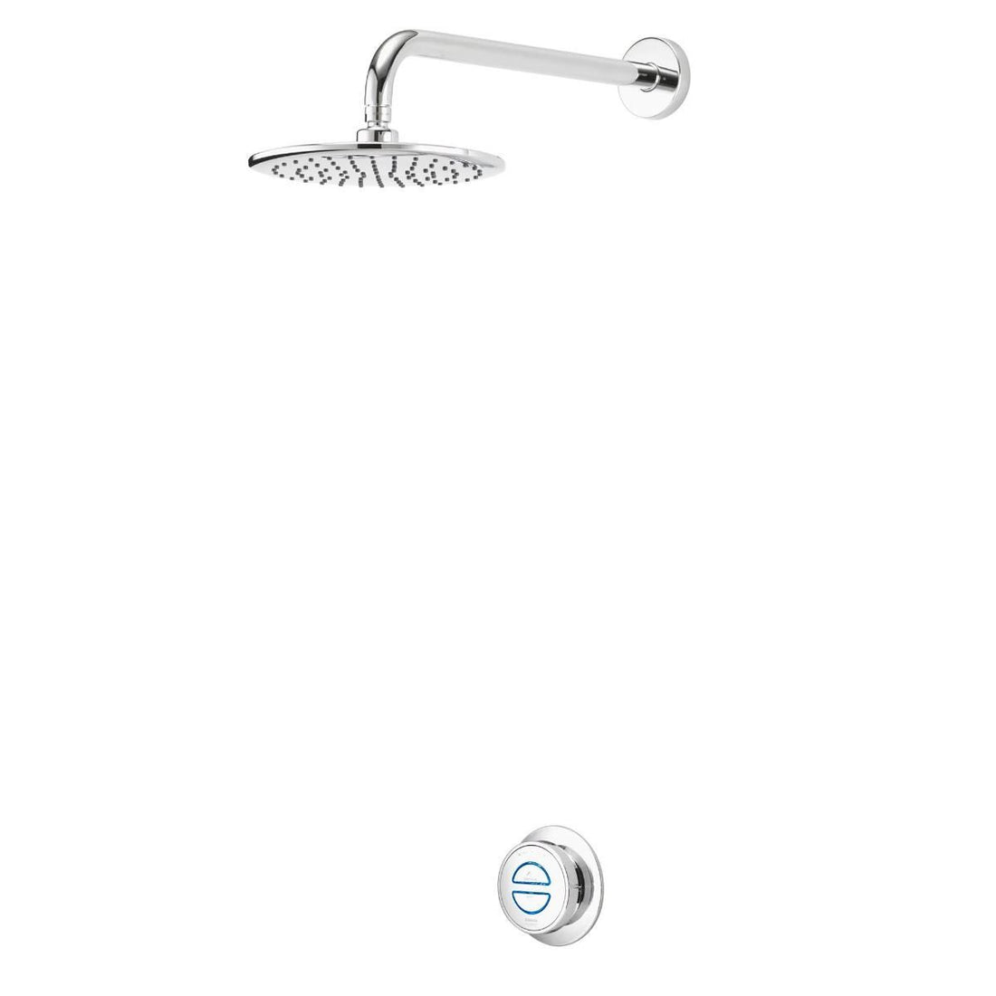 Aqualisa Quartz Classic Smart Shower - Concealed With Wall Fixed Head QZD.A1.BR.20