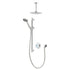 Aqualisa Quartz Classic Smart Shower - Concealed With Adjustable & Ceiling Fixed Head QZD.A1.BV.DVFC.20