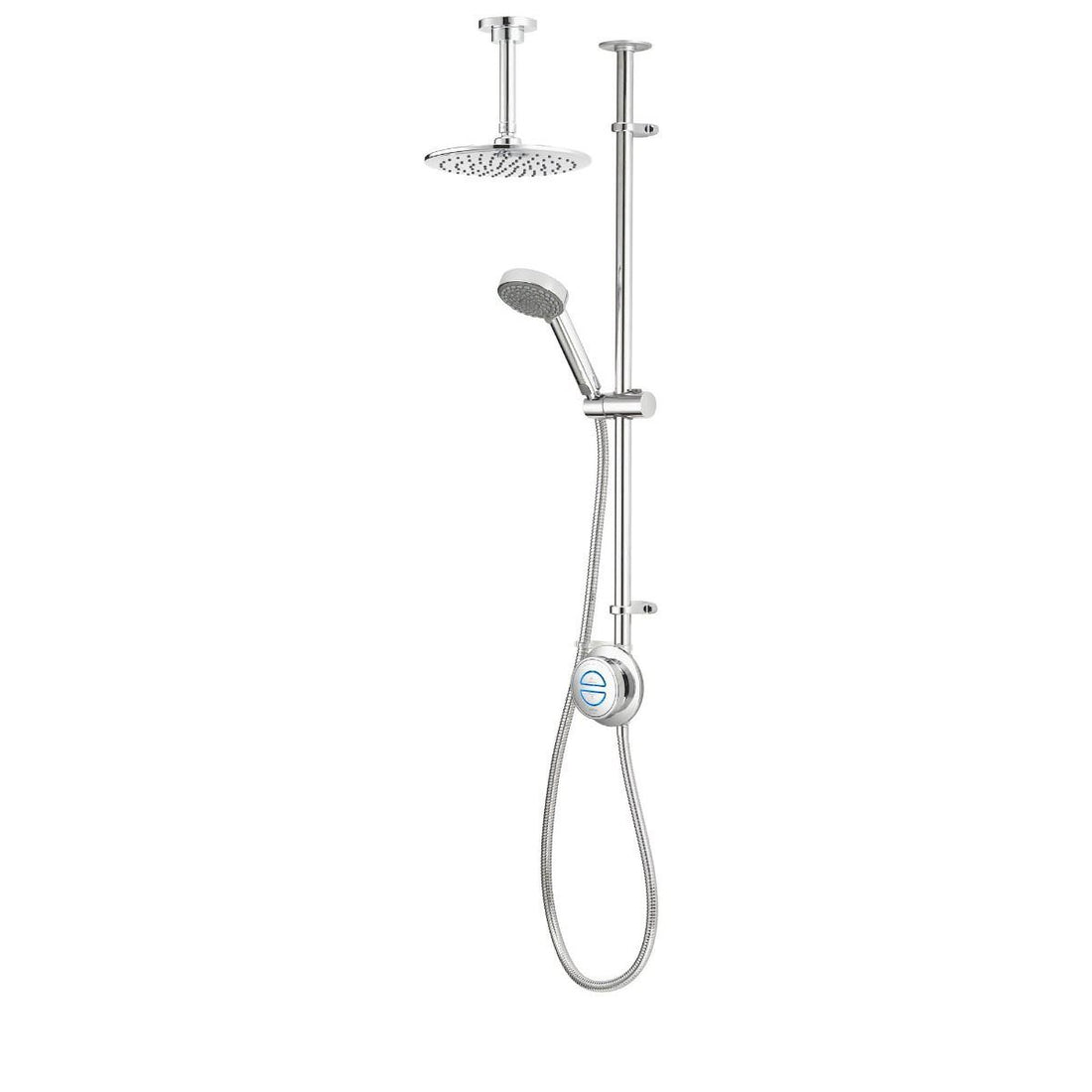 Aqualisa Quartz Classic Smart Shower - Exposed With Adjustable &amp; Ceiling Fixed Head QZD.A1.EV.DVFC.20