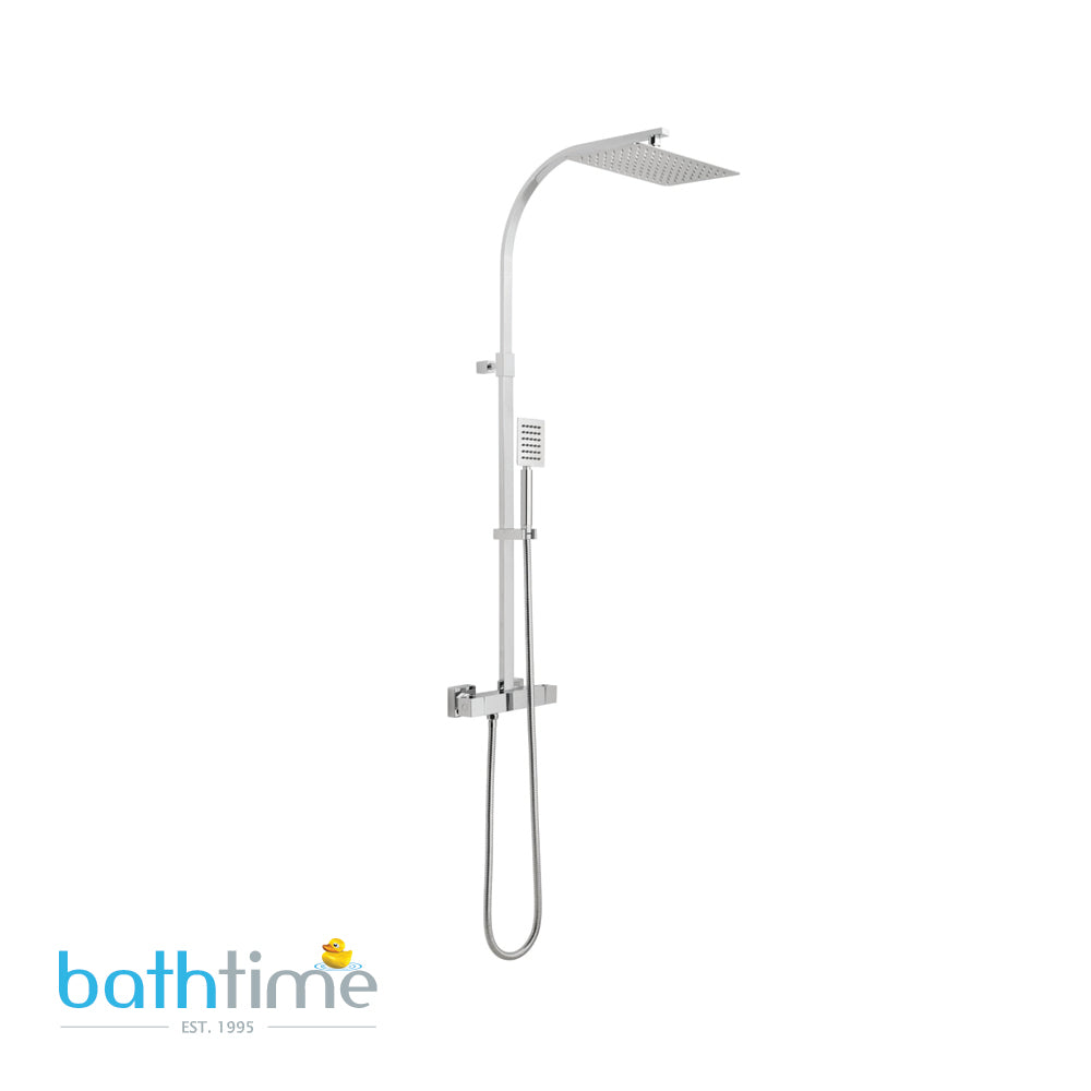 Vado Velo Aquablade Square Thermostatic Dual Outlet Shower Valve