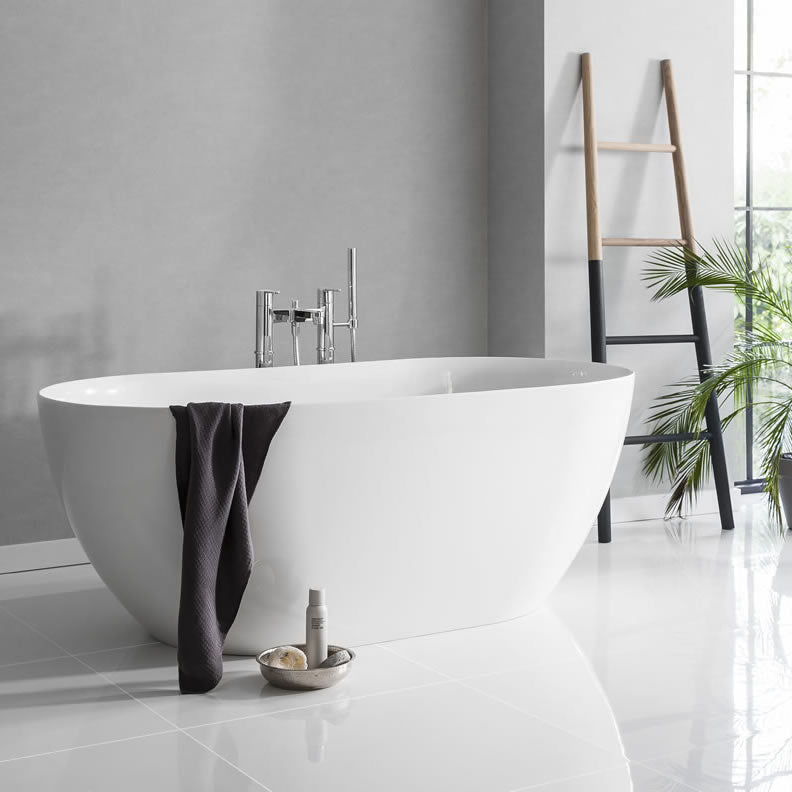 Clearwater Formoso Petite Clearstone Freestanding Bath - 1500 x 800mm