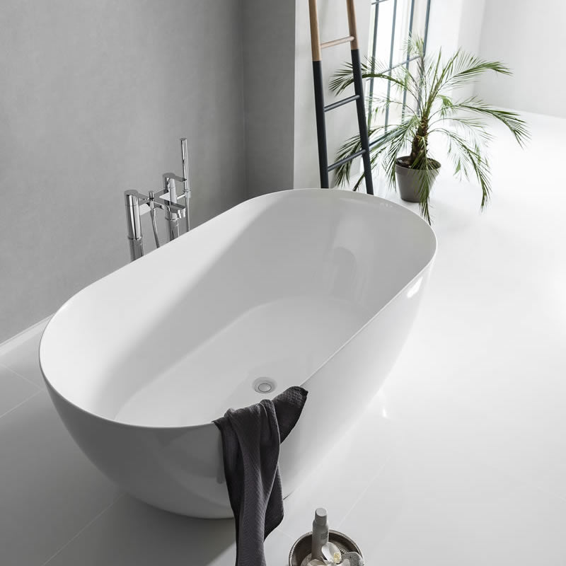 Clearwater Formoso Petite Clearstone Freestanding Bath - 1500 x 800mm