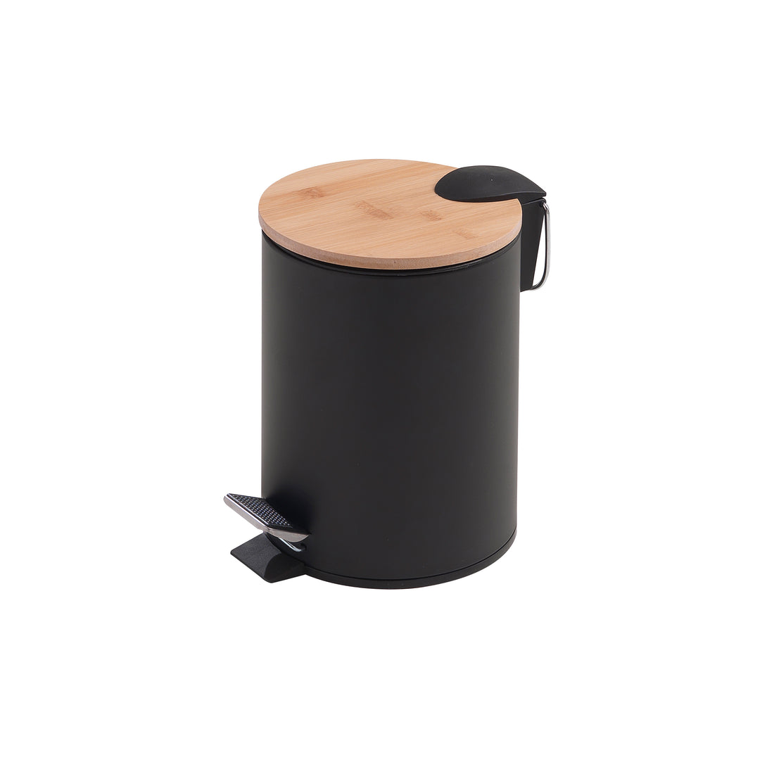 Gedy Kenta Pedal Bin - Black/Bamboo