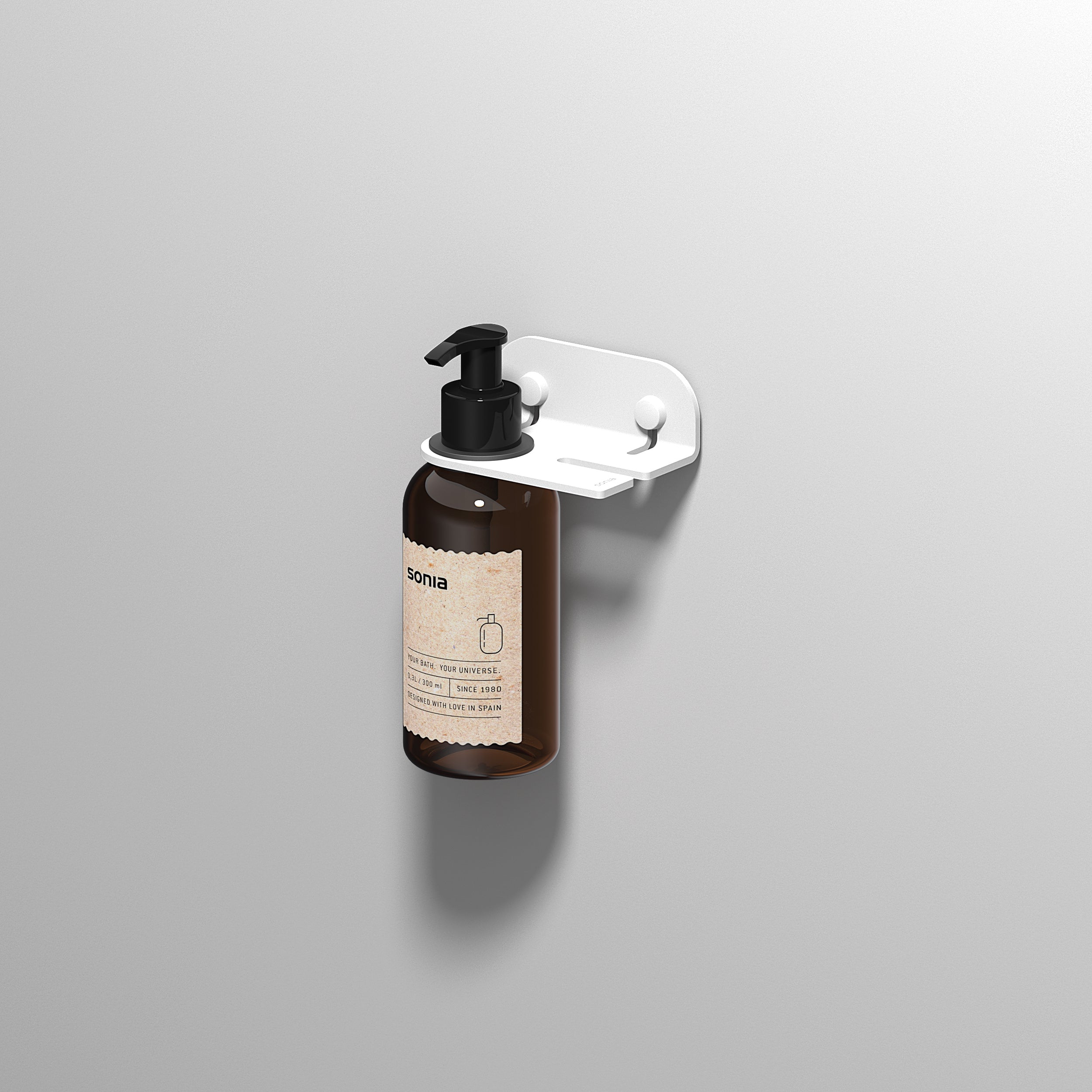 Sonia Quick Soap Dispenser and Hook